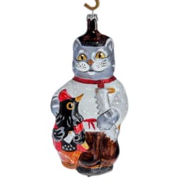 Фигурка формовая "Кот с дроздом" 1